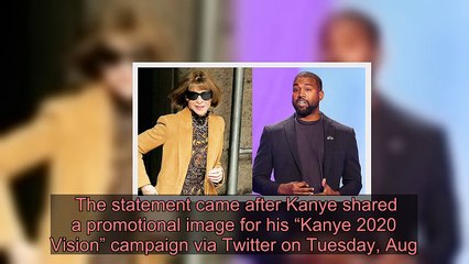 Download Video: Anna Wintour Says She’s Voting For Biden After Kanye West Uses Her Pic For ‘Vision’ Of His Campaign