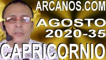 CAPRICORNIO AGOSTO 2020 ARCANOS.COM - Horóscopo 23 al 29 de agosto de 2020 - Semana 35