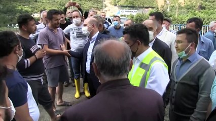 Bakanlar Soylu, Pakdemirli ve Kurum, afet bölgesini inceledi - GİRESUN