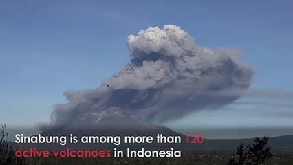 Deadly Mount Sinabung Volcano Spews Hot Ash and Smoke