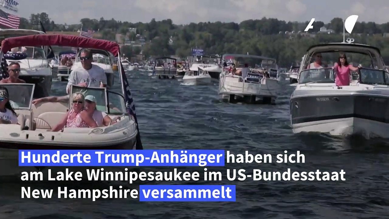 Bootsparade für US-Präsident Trump in New Hampshire