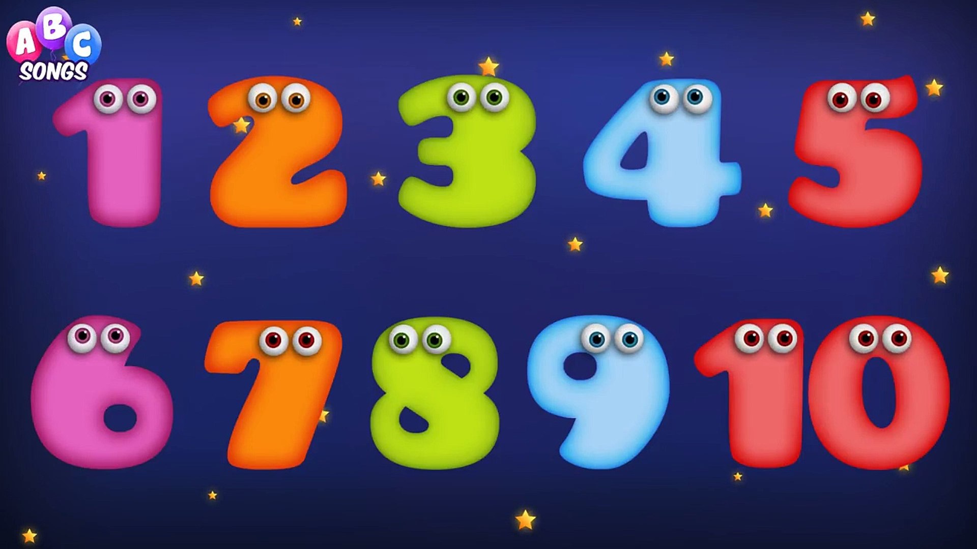 10 little numbers song for children, Numbers song