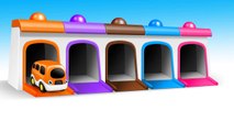 Colors for Children to Learn with Car Transporter Carrier Toys - Colors and Shapes Video Collection