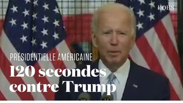 Joe Biden affronte Donald Trump en deux minutes