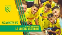 Vidéo 360° : la joie du vestiaire après FC Nantes / Nîmes Olympique