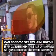 Can Bonomo'dan 'eşi ve eski sevgilisiyle tatil' sorusuna: 'Kadın cinayetleri' diye ağlıyoruz siz televizyonlarda böyle şeyler yapıyorsunuz diye