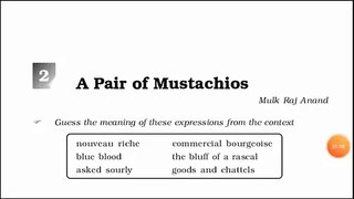 y2mate.com - A Pair of Mustachios by Mulk Raj Anand Class 11th Woven Words lesson 2 Explanati_1