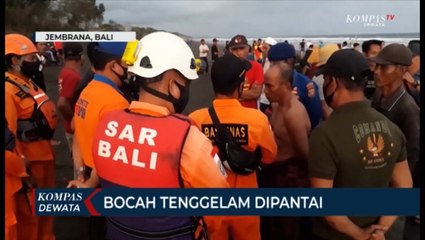 Asik Main Layangan Bocah Tenggelam Di Pantai Air Kuning