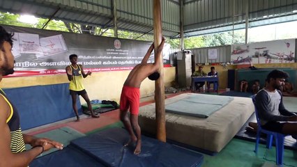 Pole Mallakhamb - Competition -Tamizhan Mallakhamb