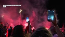 La liesse sur le Vieux-Port de Marseille après la défaite du PSG en finale de Ligue des champions