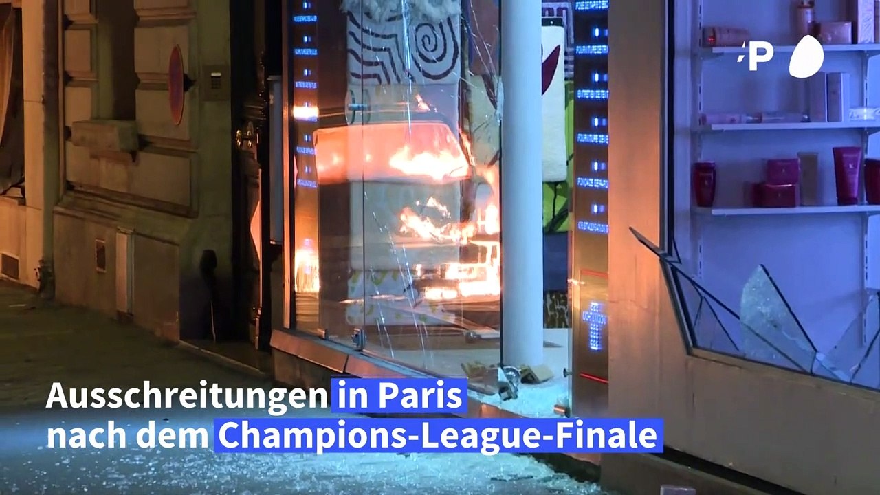 Ausschreitungen in Paris nach Champions-League-Finale