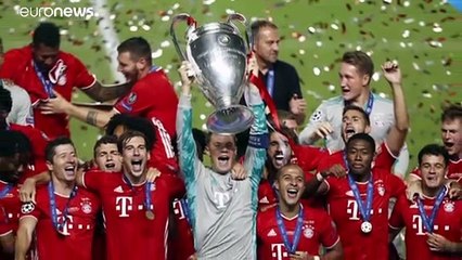Freudentaumel in Lissabon und München: Bayern-Fans feiern Triple