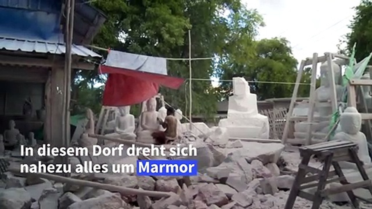 Die Marmorschleifer von Myanmar