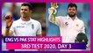 ENG vs PAK Stat Highlights 3rd Test Day 3: James Anderson, Azhar Ali Shine