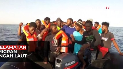 Kapal Jerman Selamatkan Imigran di Tengah Laut Mediterania.