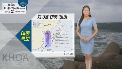 [내일의 바다낚시지수] 8월 25일 화요일 태풍 바비 북상, 출조 전 반드시 기상 확인 / YTN