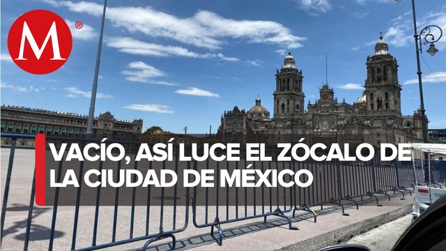 Sin plantones y con vallas metálicas, así luce el Zócalo de CdMx