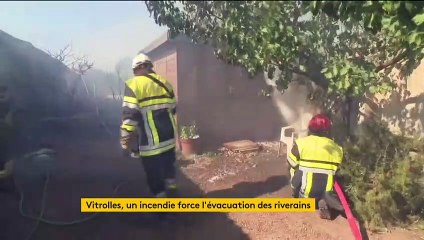 Bouches-du-Rhône : impressionnant incendie à Vitrolles, les pompiers restent vigilants