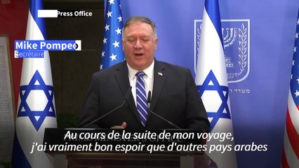 Pompeo a "bon espoir" de voir d'autres pays arabes reconnaître Israël