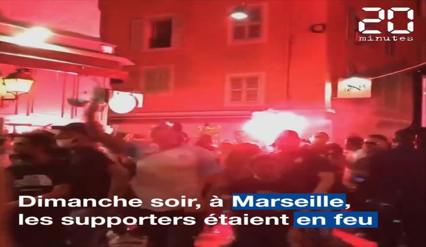 Ligue des champions: A Marseille, les supporters étaient en feu