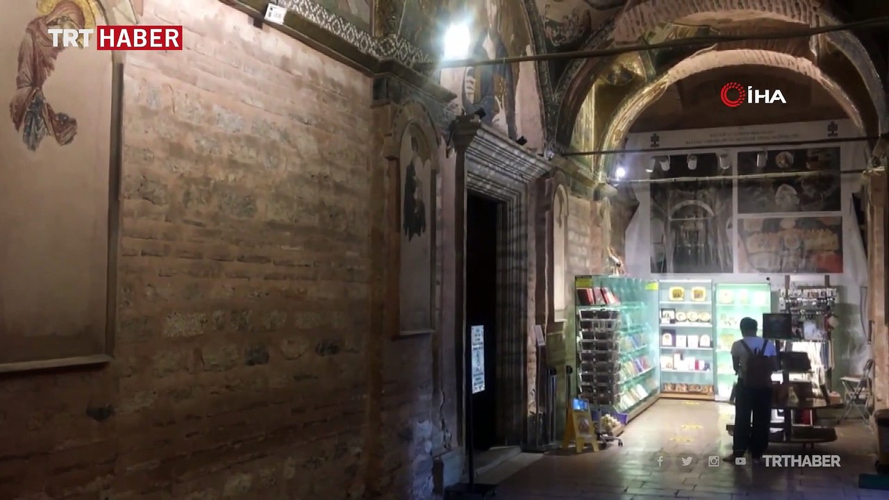 İbadete açılan Kariye Camii'nin içi görüntülendi