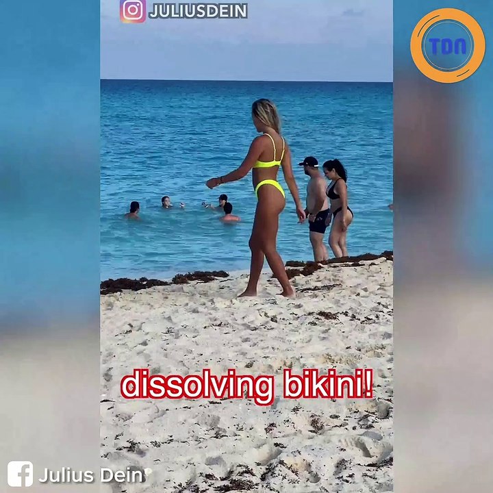 Une femme laissée n*e à la plage après que son petit ami lui ait donné un  bikini dissolvant ! - Vidéo Dailymotion