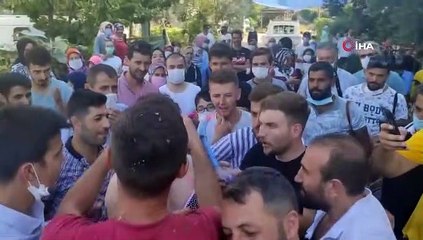 Damada mayo ve palet giydirip, kamyonet kasasında yıkadılar