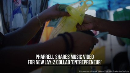 Pharrell Williams shares music video for new Jay-Z collab 'Entrepreneur'