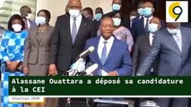 [#Election2020] - Alassane Ouattara a déposé son dossier de candidature à la Commission Électorale Indépendante (CEI)