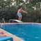Diving Board Breaks While Guy Tries to Jump Into Swimming Pool