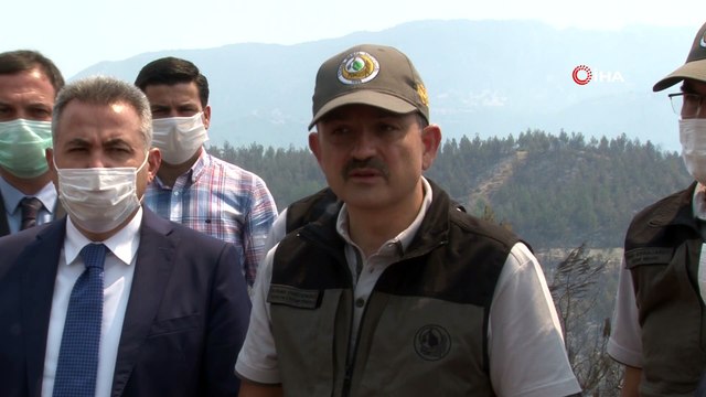 Bakan Pakdemirli: “Yangın kontrol altında değil ama iyiye doğru gözlemlerimiz mümkün”
