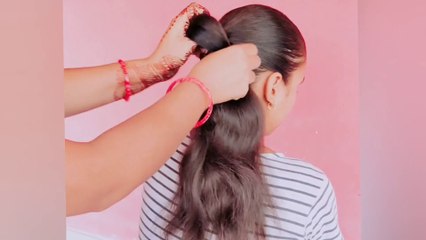 Only 2 minutes daily Hairstyle //Easy hairstyle to make in 2 minutes//ALLROUNDER AKSHITA