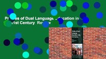 Profiles of Dual Language Education in the 21st Century  Review