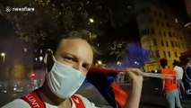 PSG fans take to the streets of Paris after Champions League final loss