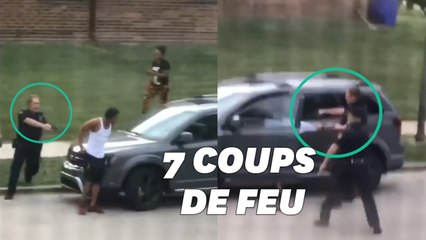 下载视频: Un policier américain tire sept fois dans le dos de Jacob Blake devant ses enfants