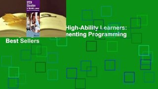 STEM Education for High-Ability Learners: Designing and Implementing Programming  Best Sellers