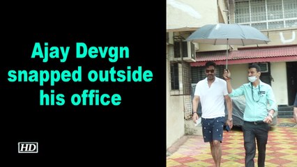 Ajay Devgn snapped outside his office