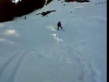 Léo 180 chute  grand massif morillon ski