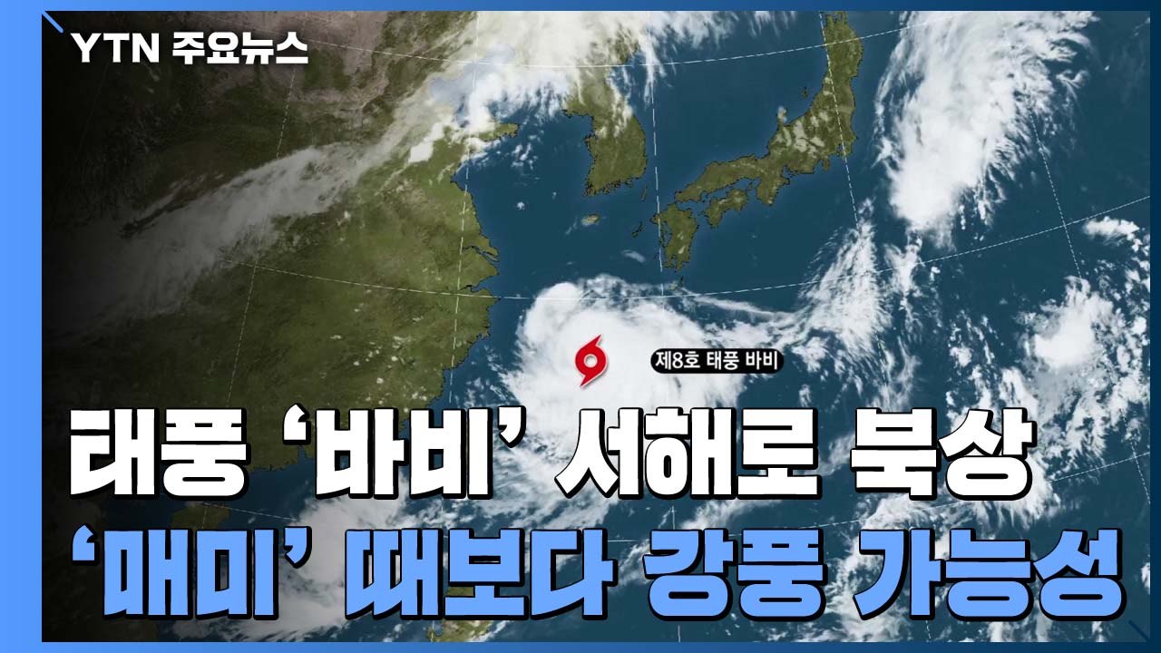 바람이 무서운 태풍 '바비'...역대급 '폭풍' 몰아칠 듯 / YTN