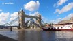 Timelapse shows faulty Tower Bridge unable to close and resume traffic in central London