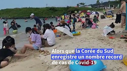 Coronavirus: une plage sud-coréenne bondée alors que le pays enregistre un nombre de cas record