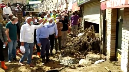 Bakanlar Soylu ve Kurum, Dereli ilçe merkezinde incelemelerde bulundu - GİRESUN