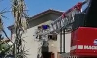 San Sperate (CA) - Incendio in abitazione, soccorsi coniugi rimasti intossicati (23.08.20)