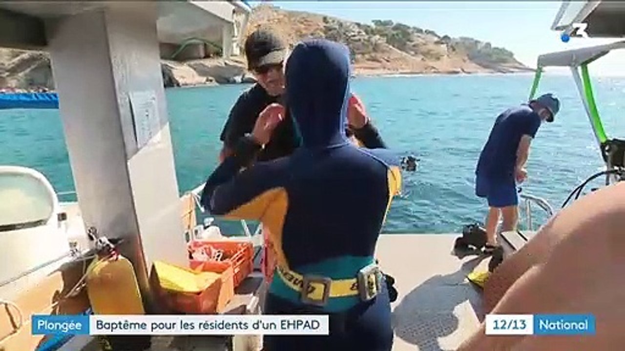 Bouches-du-Rhône : baptême de plongée pour les résidents d'un Ehpad