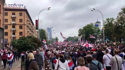 Tens of thousands rally in Minsk against Lukashenko despite warnings