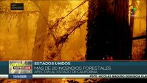 EE.UU.: decenas de incendios forestales en California causan 6 muertes
