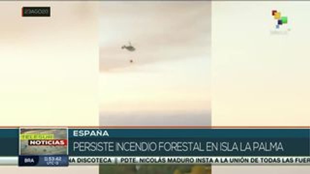 España: persiste incendio forestal en Palma