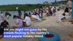 Beachgoers hit South Korea holiday island despite virus warnings