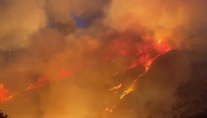 Nuoro - Vasto incendio a Su Berrinau (24.08.20)