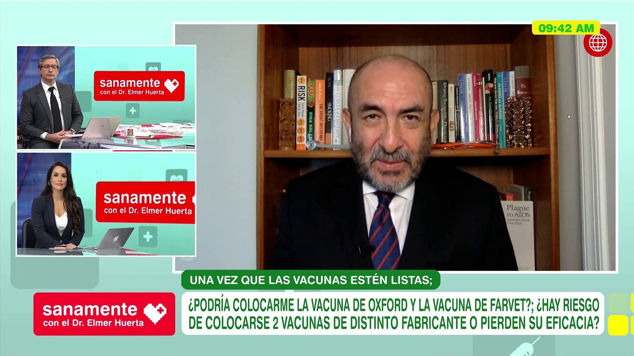 ¿Riesgo por colocarme 2 vacunas de distintos fabricantes? | Sanamente con el Doctor Elmer Huerta (HOY)